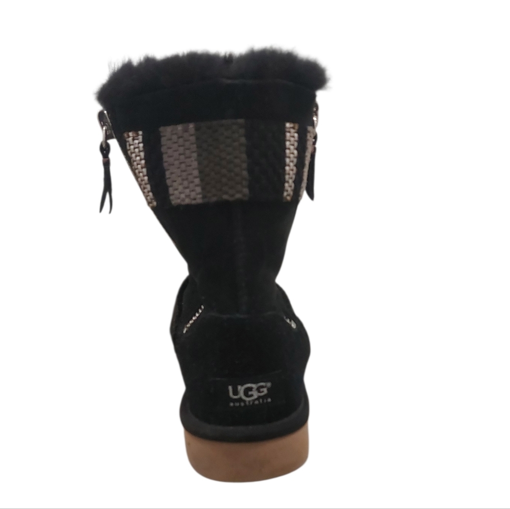 Ugg Metallic Double zipper Patterned Winter Boots… - image 7